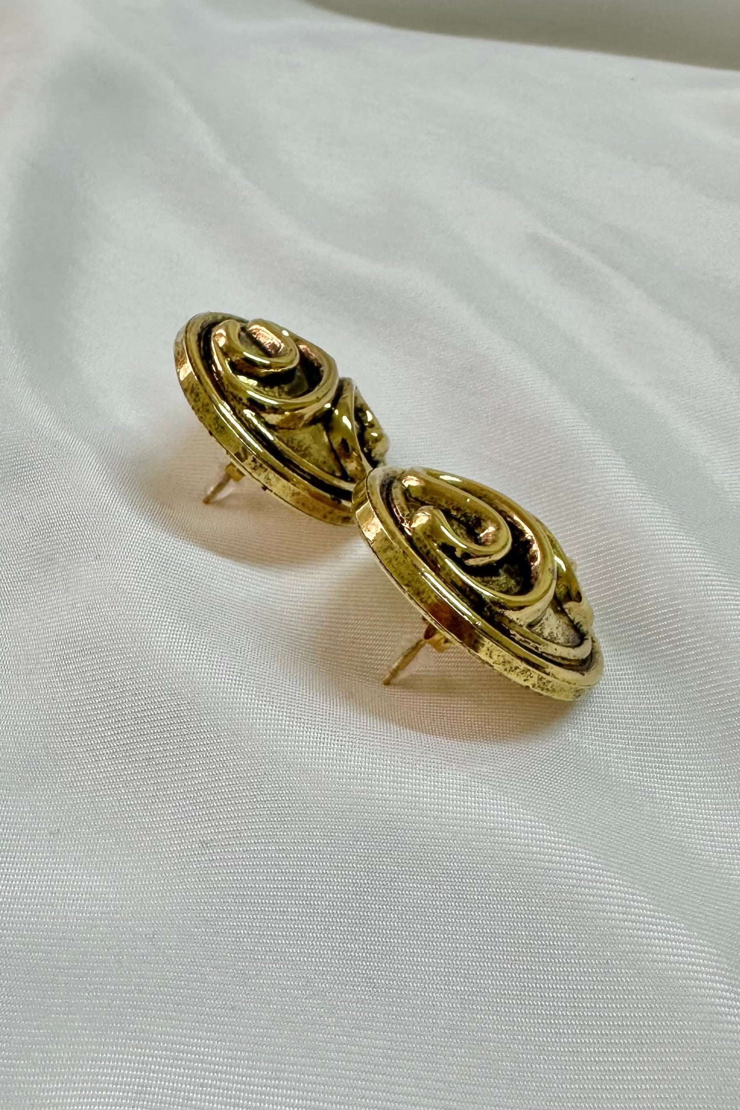 Wavy Gold Earrings