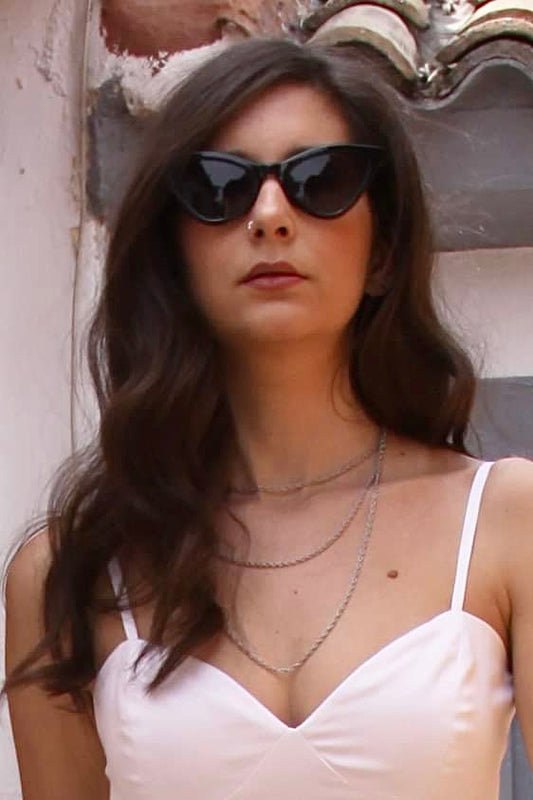 Triple Silver Chain Necklace