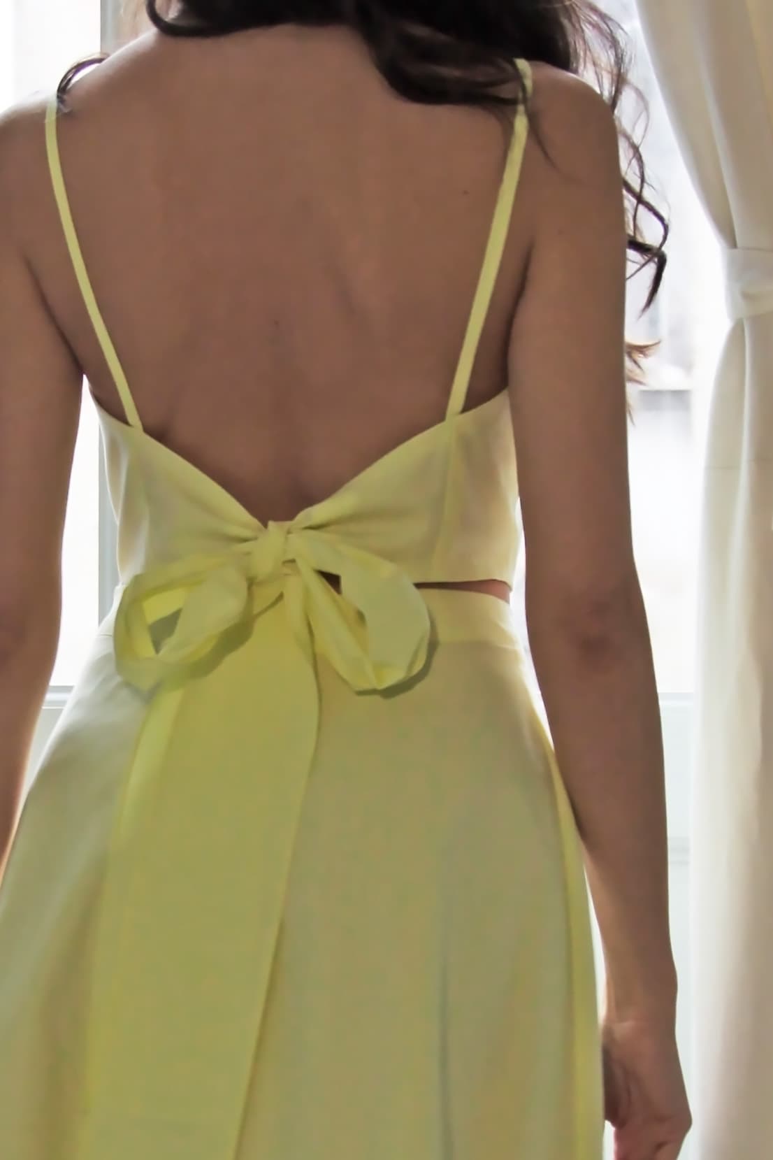 Phoebe Yellow Cotton Top