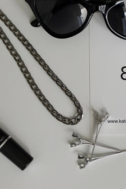 Chainlink Black Necklace