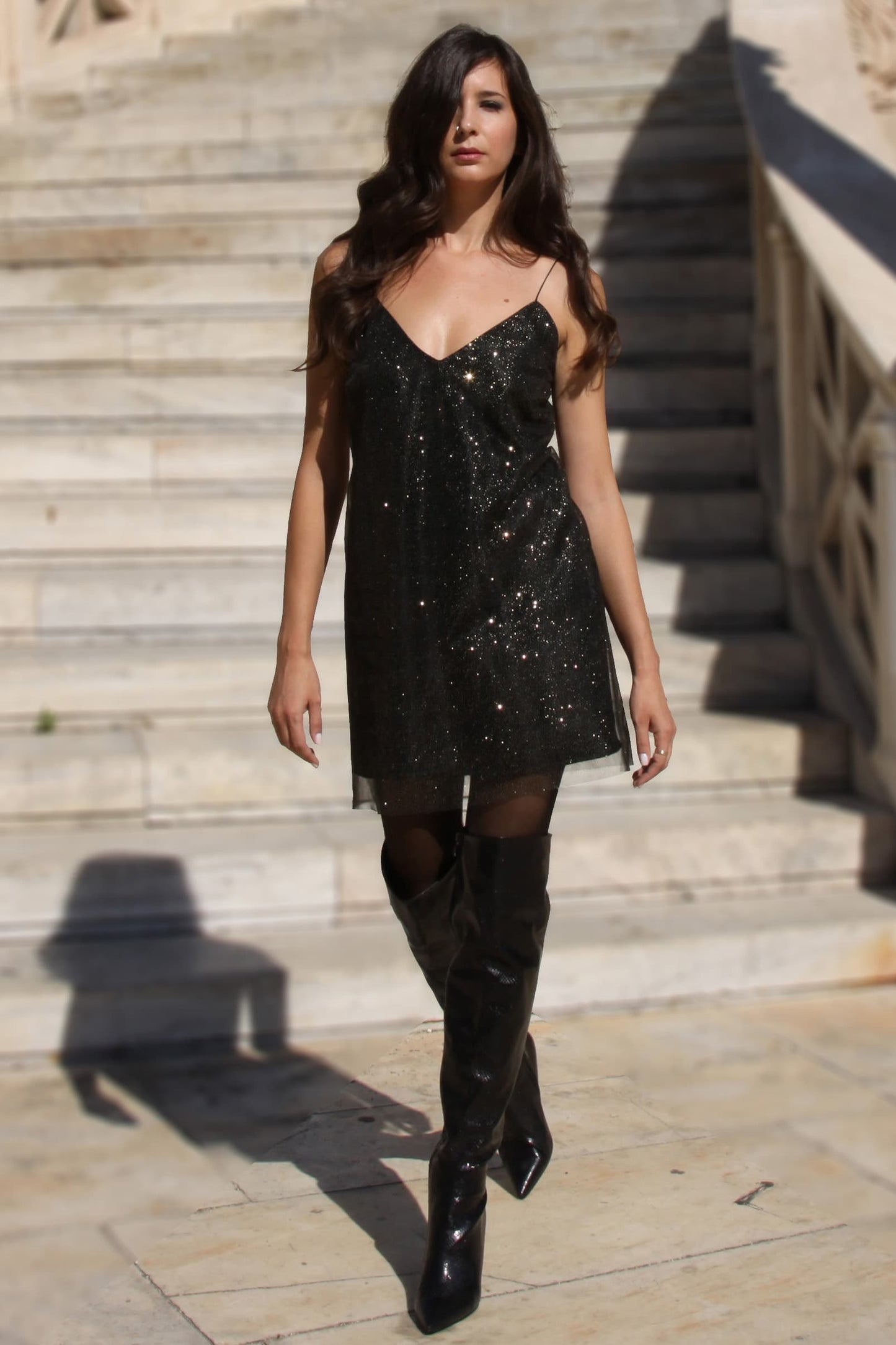 Bernice Sparkly Mini Dress